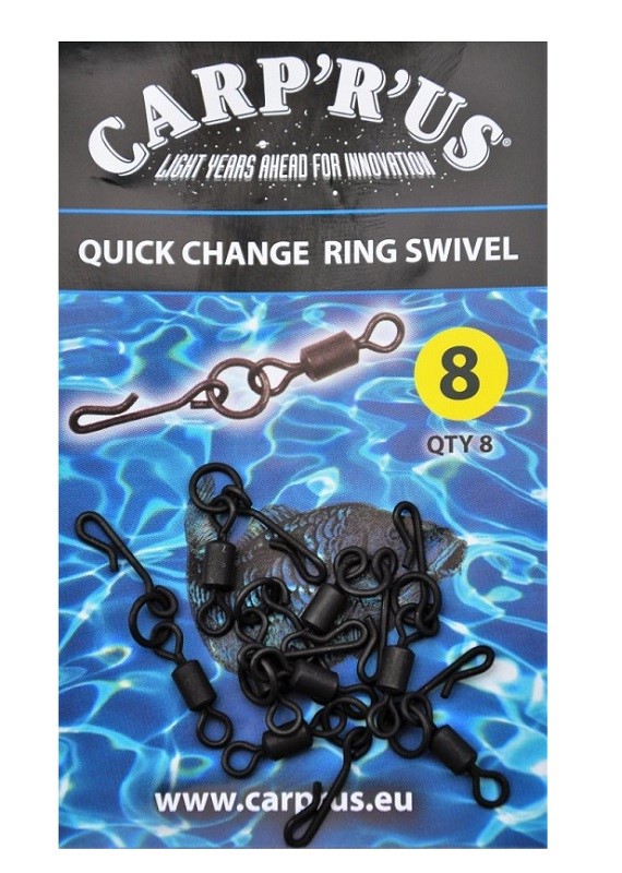 Carp´R´Us Obratlík Quick Change Ring Swivel - Veľkosť 8