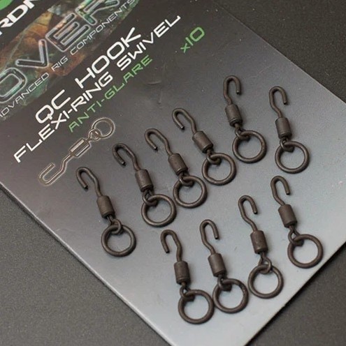 Gardner Obratlík Covert QC Flexi Ring Swivels veľ. 12 10 ks