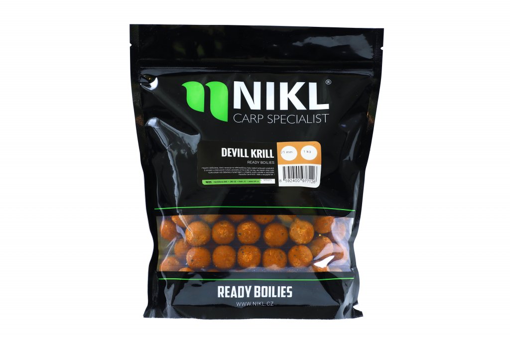 Hotové boilie DEVIL KRILL 1KG, Veľkosť: 20mm