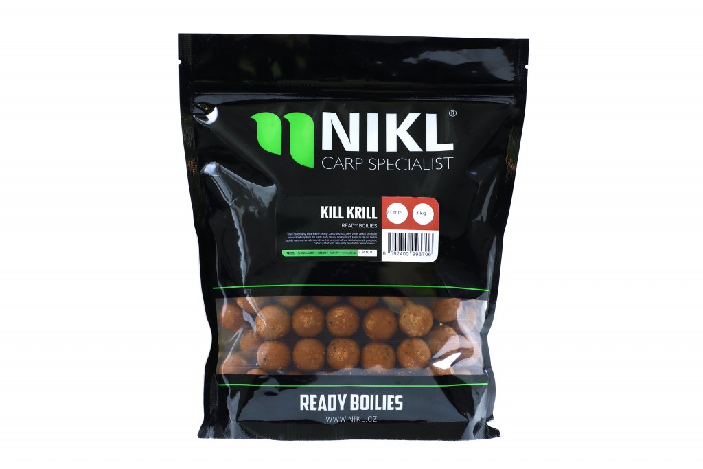 Hotové boilie KILL KRILL 1KG, Veľkosť: 24mm