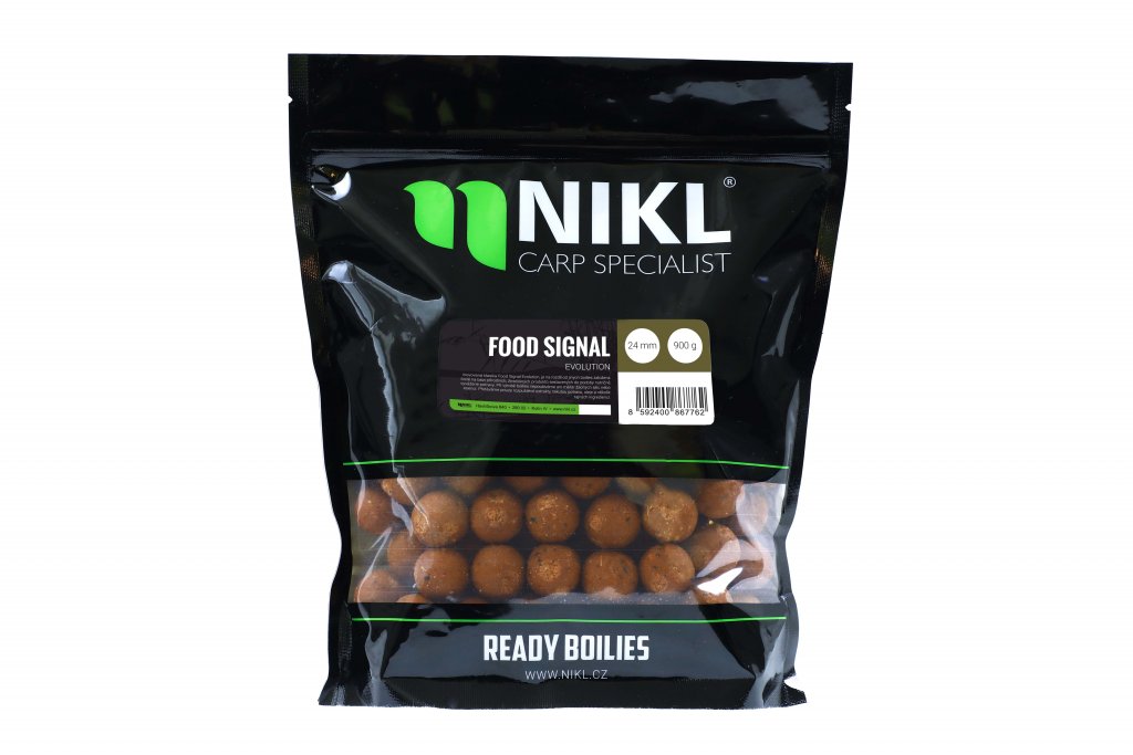 Hotové boilie FOOD SIGNAL 900g, Veľkosť: 24mm 2,7kg