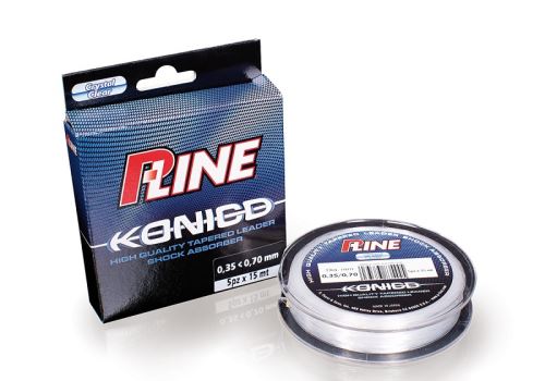 P-Line Zužované Šokové Nádväzce Konico 5x15 m 0,23-0,57mm, Hrúbka: 0,35mm-0,70mm