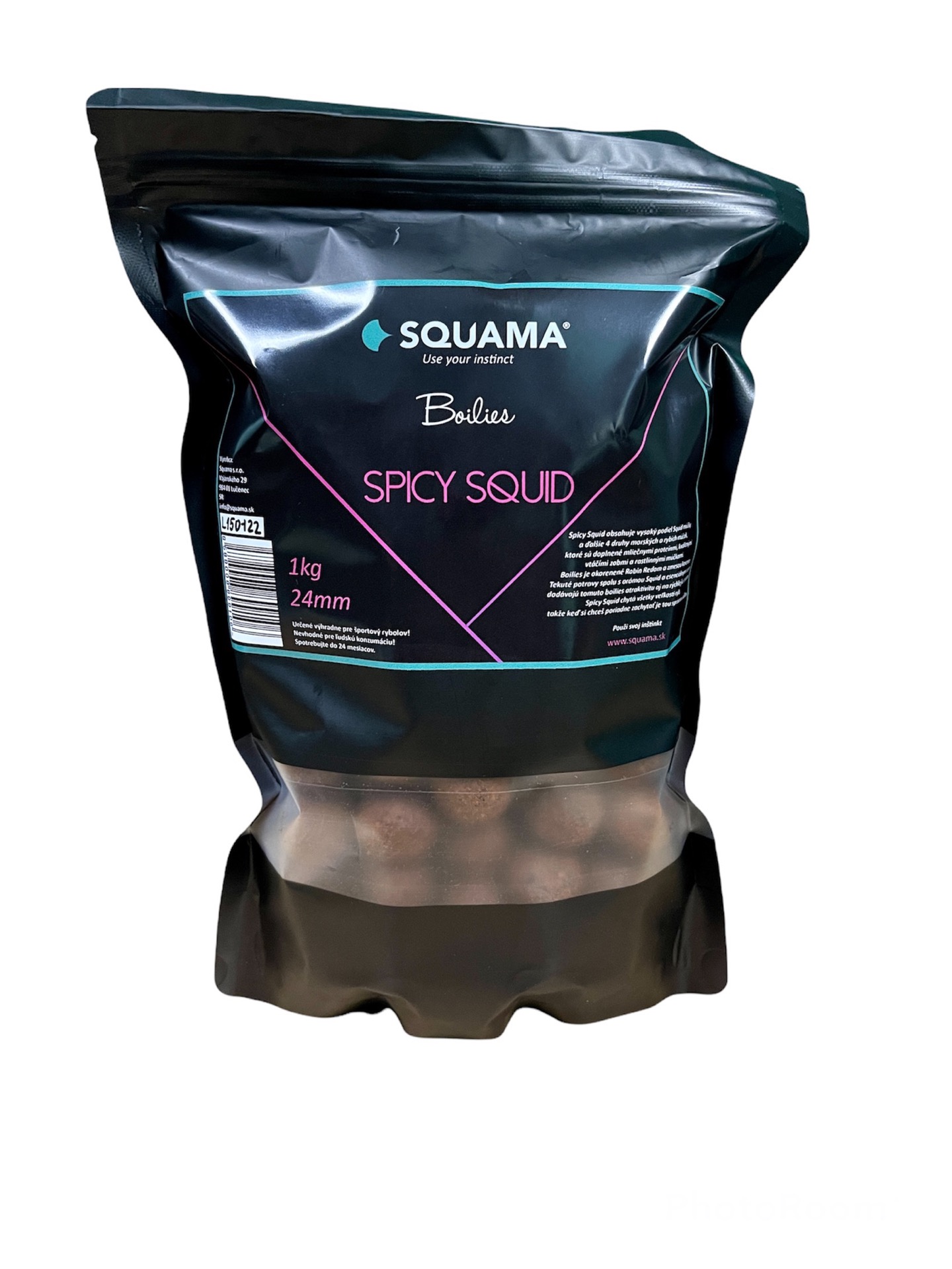 Squama Boilies SPICY SQUID, Hmotnosť: 5kg, Priemer: 20mm