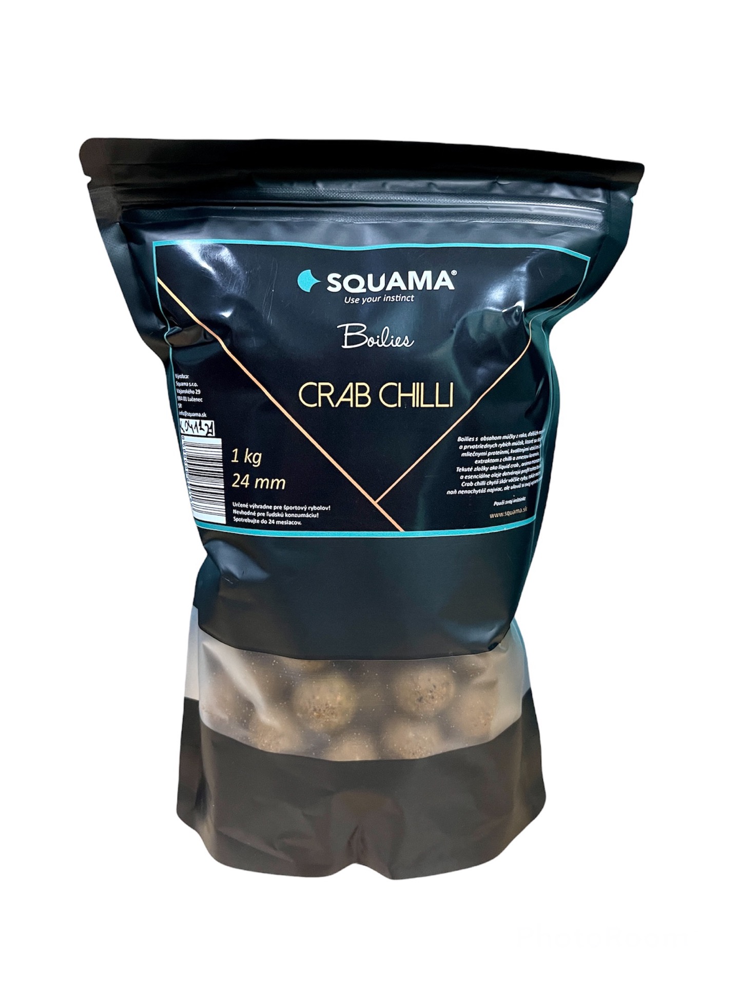Squama Boilies CRAB CHILLI, Hmotnosť: 5kg, Priemer: 20mm